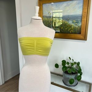 BDG strapless bra neon yellow